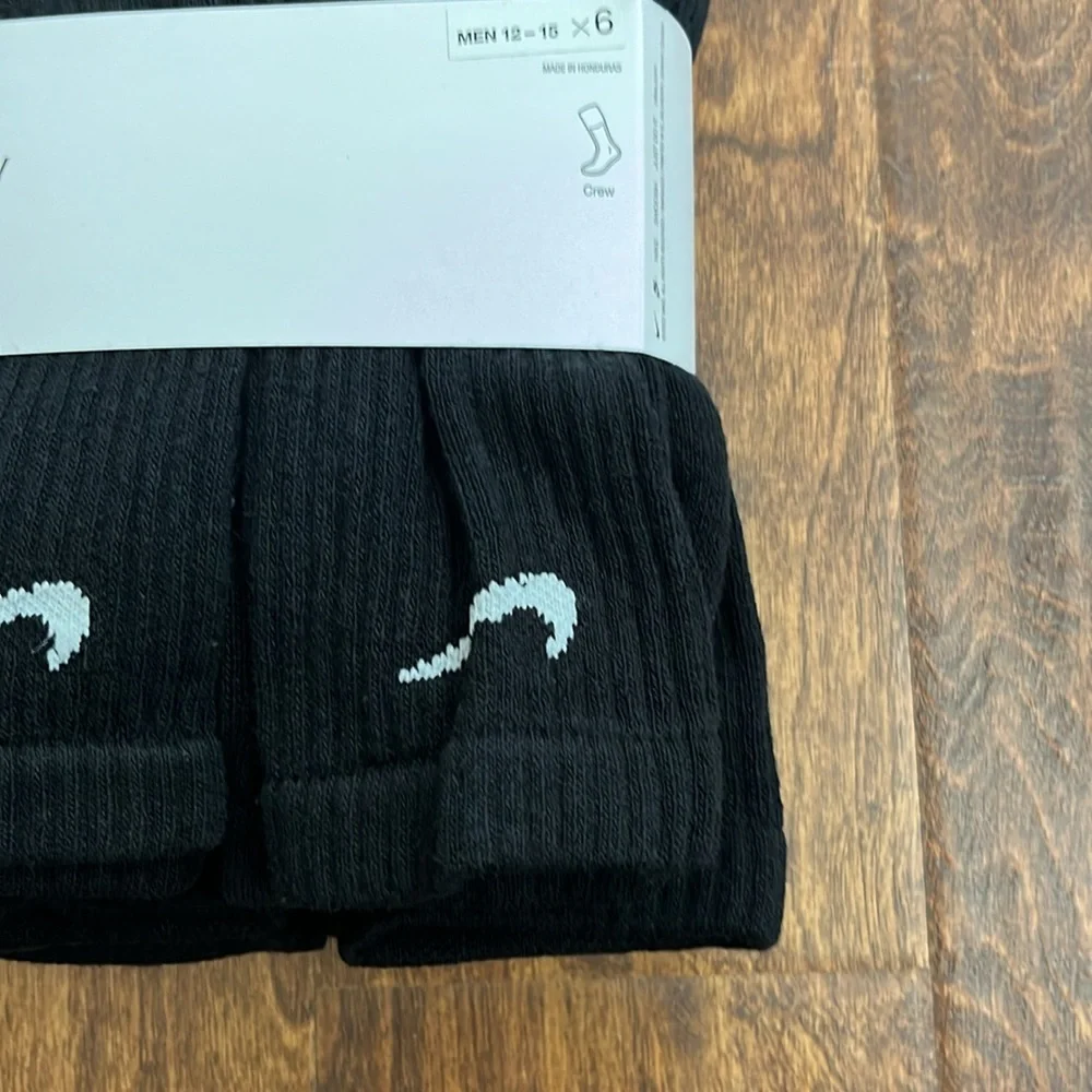 Nike Everyday Crew Cotton Cushioned Socks 6 Pack Size XL